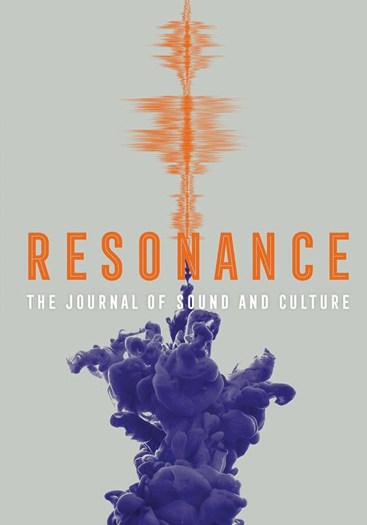 Resonance Journal Cover of orange sound wave meeting a purple cloud